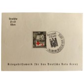 Die erste Tageskarte mit Poststempel DRK Generalgouvernement 17-18.8.40