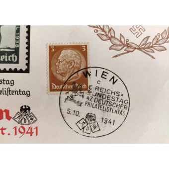Ensimmäisen päivän postikortti - 47. Philatelistentag - 5.10.1941. Espenlaub militaria