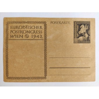 Det första dagspostkortet med poststämplar för Hitlers födelsedag 1943 i Wien. Espenlaub militaria