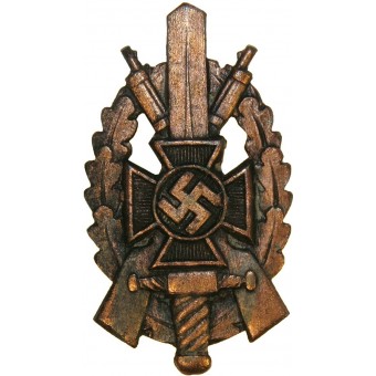 3er Reich NSKOV disparar placa en bronce - Deschler & Sohn-München. Espenlaub militaria