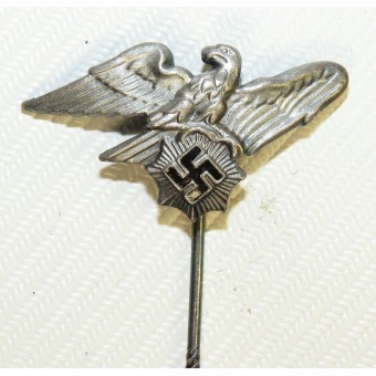 3RD Reich RLB Service PIN, 2 Type, geproduceerd door H Aurich Ges.Gesch Brass. Espenlaub militaria