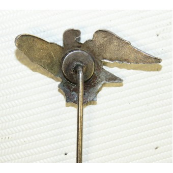3rd Reich RLB service pin, 2 typ, Producerad av H Aurich GES.GESCH Brass. Espenlaub militaria