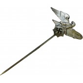 3rd Reich RLB service pin, 2 type, Produced by H Aurich GES.GESCH Brass