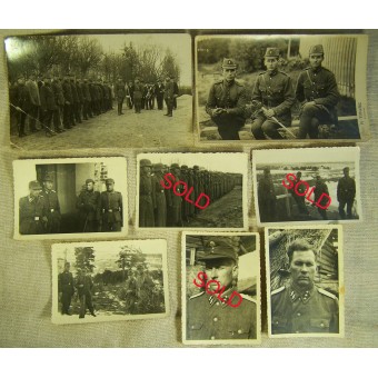 5 photos belonged to Latvian officer of the SS in 15th Waffen Gren.r Div. SS. Espenlaub militaria