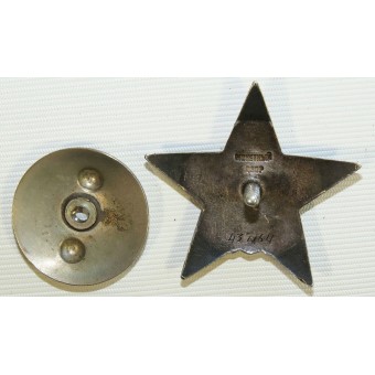 Sowjetischer Orden des Roten Sterns Typ 6, Variante 1, aus dem Zweiten Weltkrieg.. Espenlaub militaria