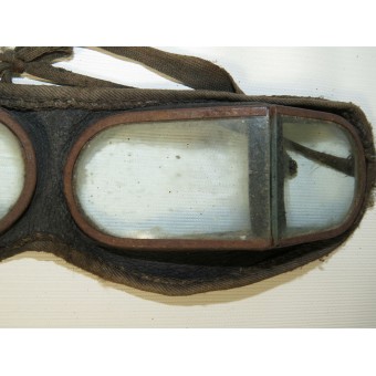 Gafas protectoras de emisión antes de la guerra RKKA Soviética para las tropas blindadas y de automoción. Espenlaub militaria