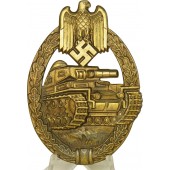 Bronze Panzerkampfabzeichen Tank assault badge