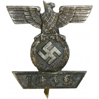 Cruz de hierro 1914-1939 broche de clase 2ª. Wiederholungsspange 1939 Eiserne Kreuz 2 1914.. Espenlaub militaria