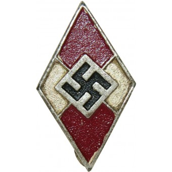 M 1/185 contrassegnato Hitler Jugend HJ membro distintivo zinco. Espenlaub militaria