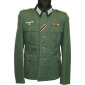 M36 Feldbluse tunic converted/re-tailored for combat officer Gebirgsjager Regiment 138
