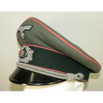 Cappello della visiera di Wehrmacht Heer Panzer ufficiale.. Espenlaub militaria