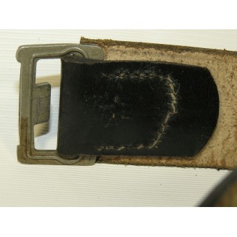 NSDAP cinturón de formaciones de cuero para trabajo pesado. Acortada, tamaño actual 95 cm. Espenlaub militaria