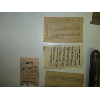 Original tysk propagandagranat från andra världskriget med 13 sällsynta flygblad.. Espenlaub militaria