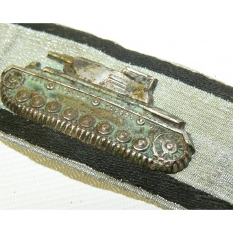 Panzervernichtungs Abzeichen - merkki yhden käden säiliöiden tuhoamiseen, hopealuokka. Espenlaub militaria