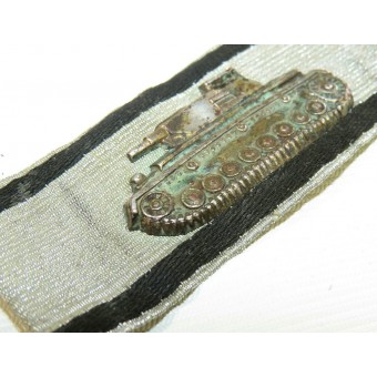 Panzervernichtungs Abzeichen - merkki yhden käden säiliöiden tuhoamiseen, hopealuokka. Espenlaub militaria