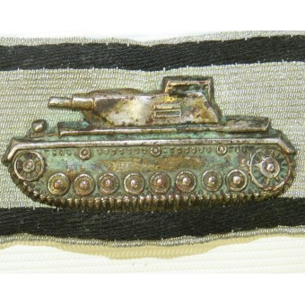 Panzervernichtungs Abzeichen - Märke för enhandsförstöring av stridsvagnar, silverklass. Espenlaub militaria