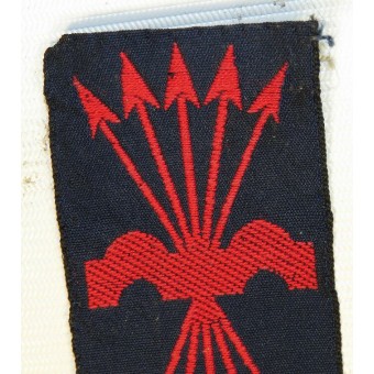 Spansk Falangist Uniform Patch - Franco Fascist, efterkrigsutgåva.. Espenlaub militaria