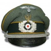 Wehrmacht Heer Reconnaissance visor hat with  “Swedish eagle”.