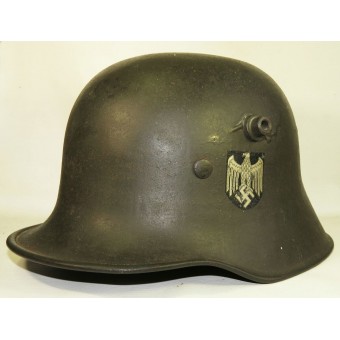 Wehrmacht Heer enkel dekal Pocher typ dekal M 18 stål hjälm Si 62. Espenlaub militaria
