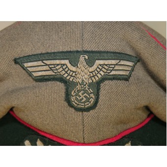 Wehrmacht Heer eläinlääkäri tai pääkonttori “alter-art” -murskain hattu.. Espenlaub militaria