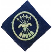 WW2 Spain España Falange pocket patch, being worn by members of division Azul