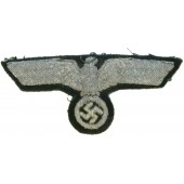 Aigle de poitrine de la Wehrmacht Heer de la Seconde Guerre mondiale brodé à la main