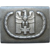 Fibbia RK in alluminio del Terzo Reich, Rotes Kreuz - Croce Rossa, primo tipo.