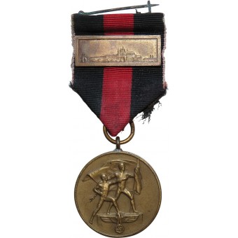 2e oorlog 1938 Sudetenland Medaille met Praag Medaille Bar.. Espenlaub militaria