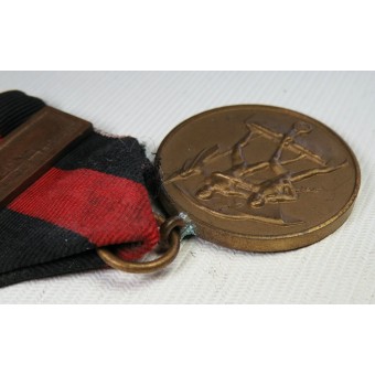 2 ° Guerra 1938 Medaglia Sudeti con la medaglia di Praga Bar.. Espenlaub militaria