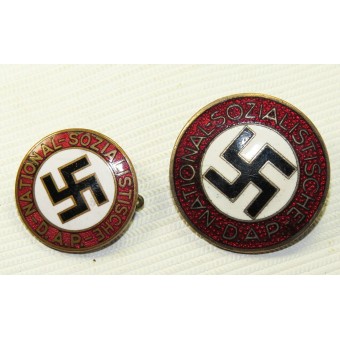 Tysk nationalsocialistisk arbetarpartiets medlemsmärke, NSDAP, tidig typ. Espenlaub militaria