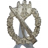 Infanterie Sturmabzeichen, jalkaväen hyökkäysmerkki, hopeoitu, W.H., W.H.