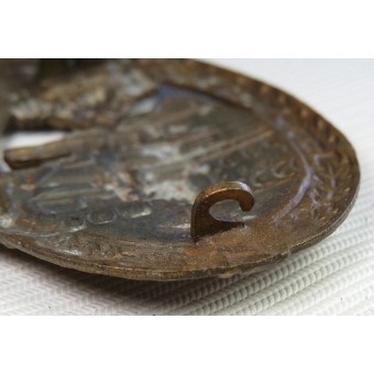 Panzerkampfabzeichen in Bronze, hollow. Zinc. Espenlaub militaria