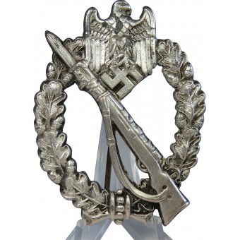 R.S. - Rudolf Souval Infanterie-Sturmabzeichen, versilbert. Espenlaub militaria