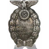 Знак слёта штурмовиков СА. SA Treffen Braunschweig 17./18. Oktober 1931
