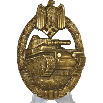 Tanque de Asalto insignia, clase de bronce, hueco.. Espenlaub militaria