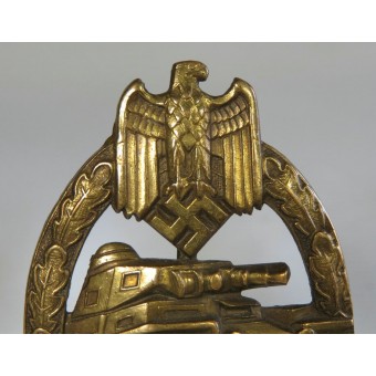Бронзовый знак Panzerkampfabzeichen Wurster. Espenlaub militaria