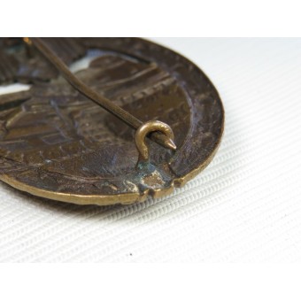 Pansarattackmärke, brons, ihåligt.. Espenlaub militaria