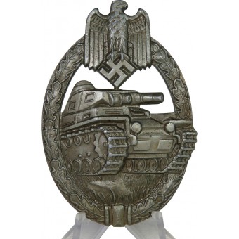 Placa tanque de Asalto en bronce, sólido, Karl Wurster.. Espenlaub militaria