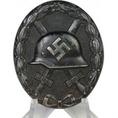 WW2 German black class wound badge, 1939, hollow. 