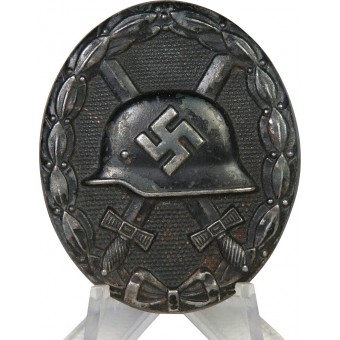 WW2 German distintivo di classe nero ferita, 1939, cavo.. Espenlaub militaria