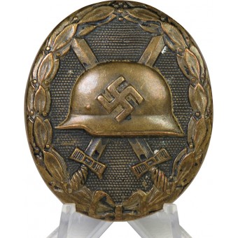 WW2 alemán herida insignia en negro, 1939. variación Raras. Espenlaub militaria