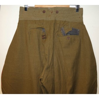 Pantalón de oficial de la RKKA para tropas de artillería o blindadas.. Espenlaub militaria