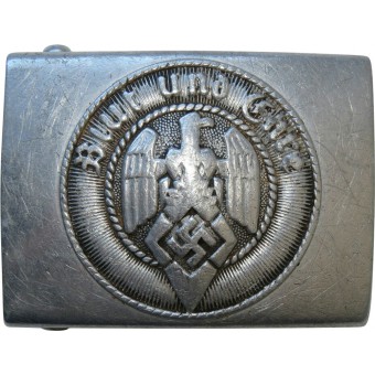 Hebilla de Hitler Jugend, aluminio, marcado M4 / 39 RZM. Espenlaub militaria