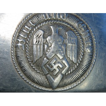 Алюминиевая пряжка для ремня Гитлерюгенд M4/44 RZM Paul Cramer & Co. Espenlaub militaria