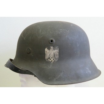 M42 Wehrmacht seul casque décalque, NS64. Espenlaub militaria
