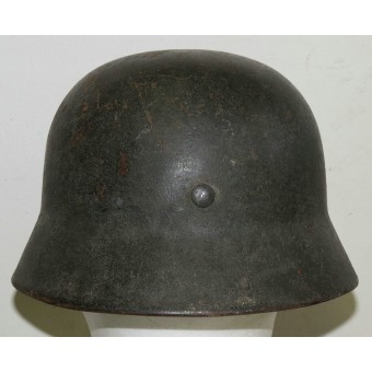 WW2 Duitse Wehrmacht M40 Helm, enkele sticker. Maat SE 64. Espenlaub militaria
