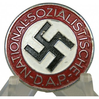Late zink issue NSDAP member badge by Gustav Brehmer. Espenlaub militaria