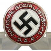 Alfiler de miembro del NSDAP. 18 mm, marcado temprano GES.GESCH