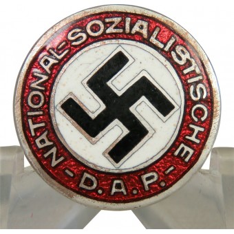 NSDAP-Mitgliedsnadel. 18 mm, frühes GES.GESCH Zeichen. Espenlaub militaria