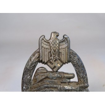 Badge Assault Panzer en bronze démarqué. Espenlaub militaria